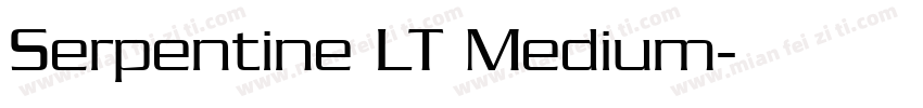 Serpentine LT Medium字体转换